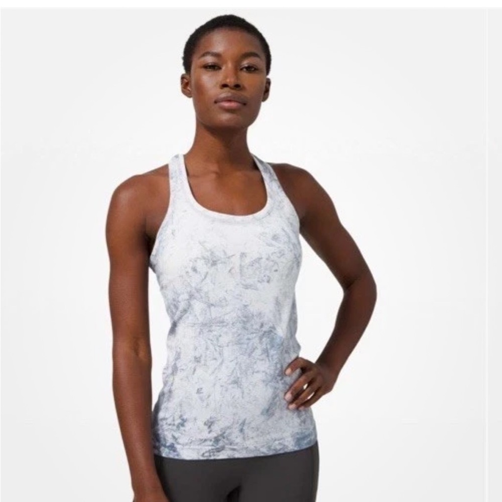 Lululemon Swiftly Tech Racerback  Multi Dye Multi Dye White Grey Black Size 6